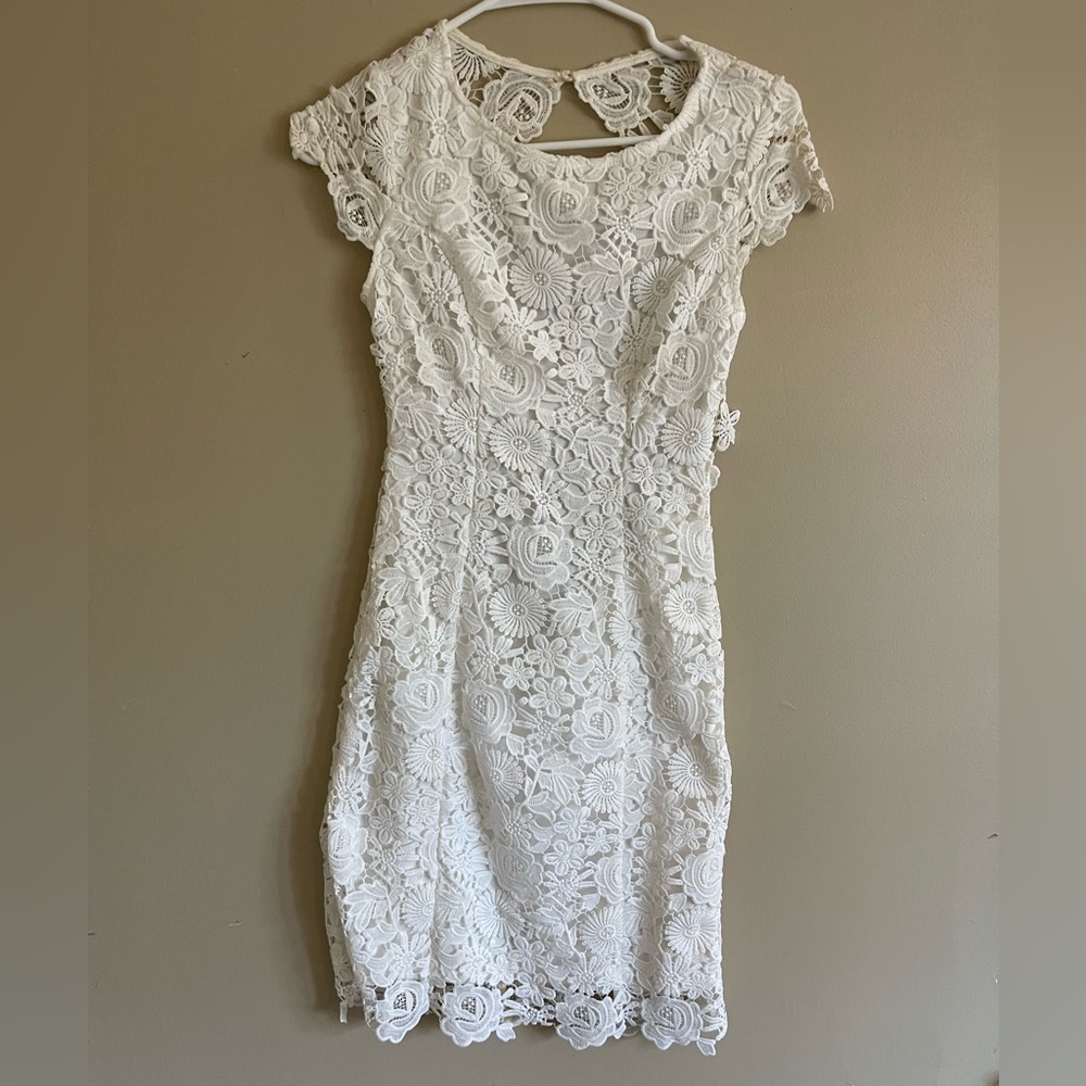 Open back mini dress